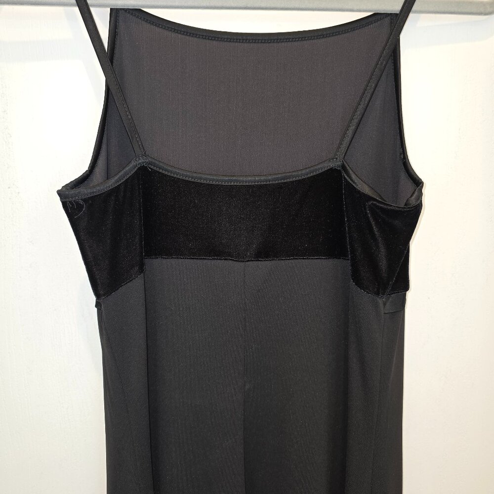 BYER TOO! sz M Vintage Y2K 90s Maxi Formal Dress Gown Gothic Romantic Velvet Top - Picture 4 of 11